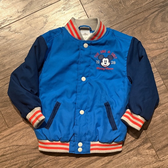 Disney Other - Disney Mickey Mouse Blue and Navy Kids Jacket